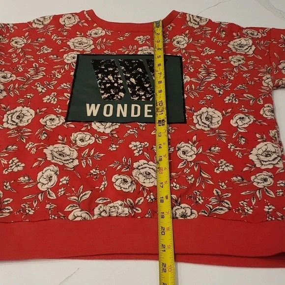 Springfield Sweatshirt Red Floral Women's Small - Picture 11 of 16